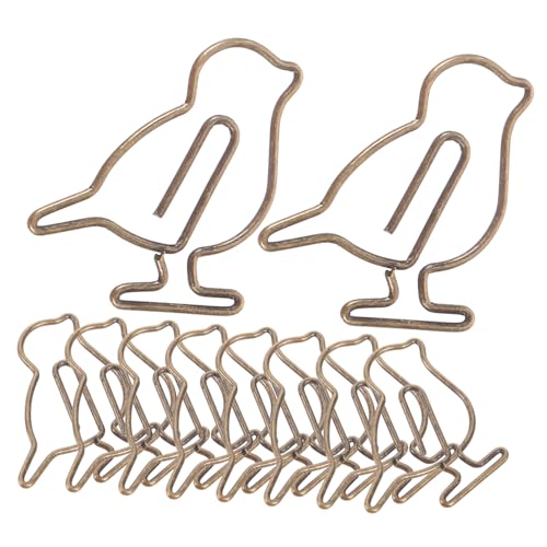 Homoyoyo 20 Stück Teiliges Kreative Büroklammern aus Metall in Antikem mit Vogel design Kleine Stabile Papierclips als Lesezeichen und Dokumenthalter für Büro Schule und Zuhause Homoyoyo 20 Stück Teiliges Kreative Büroklammern aus Metall in Antikem mit Vogel design Kleine Stabile Papierclips als Lesezeichen und Dokumenthalter für Büro Schule und Zuhause von Homoyoyo