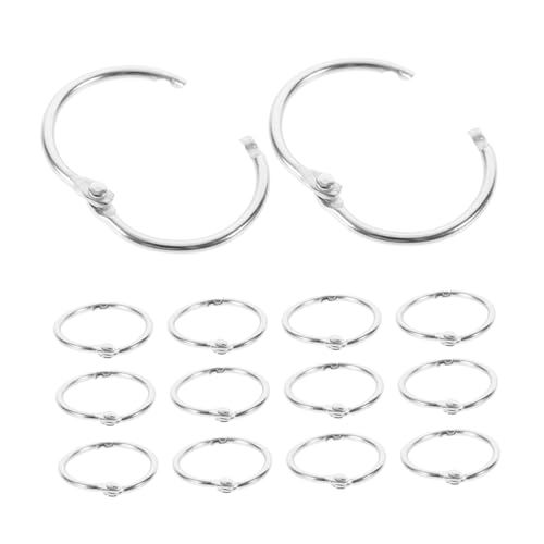 Homoyoyo 20 Stück Teiliges Metall Buchbinderinge Innendurchmesser Stabile Binder Ringe für Loseblatt Karteikarten Scrapbooking Diy Notizbücher und Alben Vielseitig Einsetzbar Langlebig von Homoyoyo