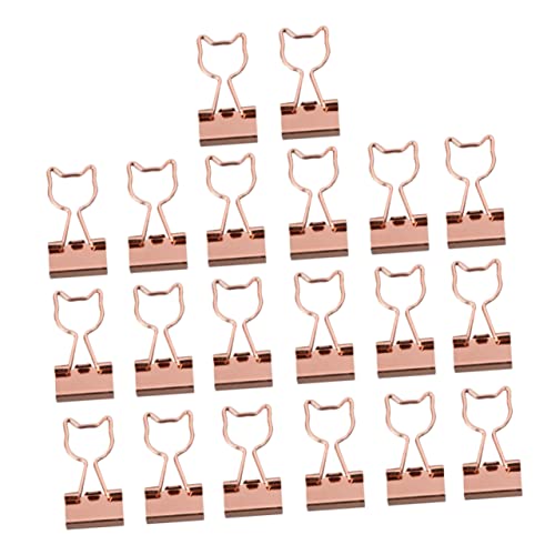 Homoyoyo 20 Stück Teiliges Metall Büroklammern in Roségold mit Katzenmotiv Leichte und Langlebige Aktenklammern für Effiziente Organisation von Dokumenten für Büro und Zuhause Homoyoyo 20 Stück Teiliges Metall Büroklammern in Roségold mit Katzenmotiv Leichte und Langlebige Aktenklammern für Effiziente Organisation von Dokumenten für Büro und Zuhause von Homoyoyo