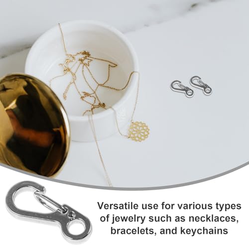 Homoyoyo 20 Stück Teiliges Mini Karabiner Clips Zinklegierung Schnappverschluss für Schmuck Schlüsselanhänger und Mehr Rostbeständig und Vielseitig Einsetzbar Homoyoyo 20 Stück Teiliges Mini Karabiner Clips Zinklegierung Schnappverschluss für Schmuck Schlüsselanhänger und Mehr Rostbeständig und Vielseitig Einsetzbar von Homoyoyo