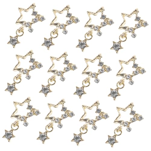 Homoyoyo 20 Stück Teiliges Nagelanhänger mit Luxuriösen Kleinen Strasssteinen Dreidimensionale Nagelcharms aus Langlebiger Zinklegierung für DIY Nagelkunst und Professionelles Design von Homoyoyo