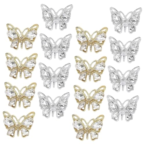 Homoyoyo 20 Stück Teiliges Nail Art Charms Schmetterling Strasssteine Gold Silber Nagelschmuck für Maniküre DIY Nägel Deko Zubehör Vielseitig für Party Festliche Anlässe Homoyoyo 20 Stück Teiliges Nail Art Charms Schmetterling Strasssteine Gold Silber Nagelschmuck für Maniküre DIY Nägel Deko Zubehör Vielseitig für Party Festliche Anlässe von Homoyoyo
