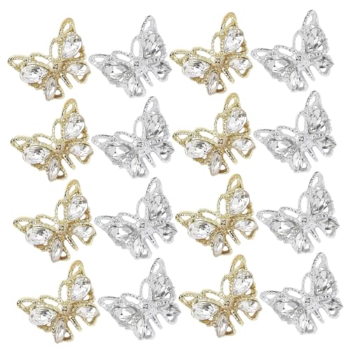 Homoyoyo 20 Stück Teiliges Nail Charms Schmetterling Nagelornamente aus Langlebiger mit Funkelnden Strasssteinen Vielseitige Maniküre Dekoration für Frauen für DIY Nail Art und Festliche Homoyoyo 20 Stück Teiliges Nail Charms Schmetterling Nagelornamente aus Langlebiger mit Funkelnden Strasssteinen Vielseitige Maniküre Dekoration für Frauen für DIY Nail Art und Festliche von Homoyoyo