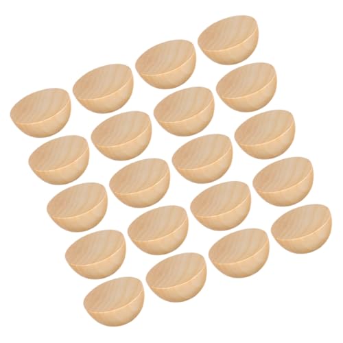 Homoyoyo 20 Stück Teiliges Naturbelassene Halbe Holzkugeln Polierte Mini holzperlen für DIY Bastelprojekte Bemalbar und Beizbar Vielseitig für Heimdekoration und Kunsthandwerk Homoyoyo 20 Stück Teiliges Naturbelassene Halbe Holzkugeln Polierte Mini holzperlen für DIY Bastelprojekte Bemalbar und Beizbar Vielseitig für Heimdekoration und Kunsthandwerk von Homoyoyo