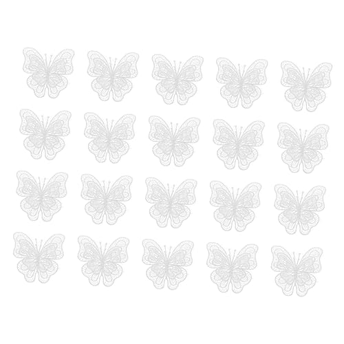 Homoyoyo 20 Stück Teiliges Organza Schmetterling Applikationen Doppellagige Weiße Stickerei Patches zum Aufbügeln und Aufnähen DIY Kleidung Flicken für Jacken Taschen Hüte Jeans Homoyoyo 20 Stück Teiliges Organza Schmetterling Applikationen Doppellagige Weiße Stickerei Patches zum Aufbügeln und Aufnähen DIY Kleidung Flicken für Jacken Taschen Hüte Jeans von Homoyoyo