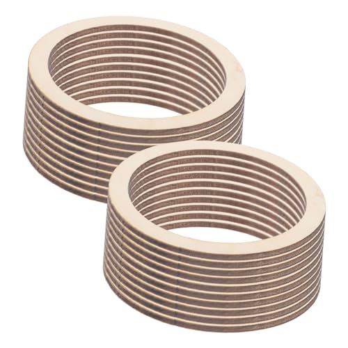 Homoyoyo 20 Stück Teiliges Runde Holzscheiben Naturbelassen zum Basteln DIY Schmuckherstellung Vielseitige Holzringe für Dekoration und Kreative Handwerksprojekte Homoyoyo 20 Stück Teiliges Runde Holzscheiben Naturbelassen zum Basteln DIY Schmuckherstellung Vielseitige Holzringe für Dekoration und Kreative Handwerksprojekte von Homoyoyo
