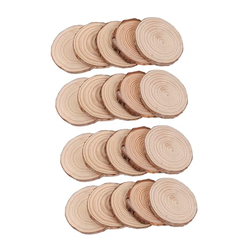 Homoyoyo 20 Stück Teiliges Set Natürliche Holzscheiben Unbehandelte Kiefern Holzscheiben Runde Holz Kreise für Diy Basteln Kunstprojekte Rustikale Untersetzer Kreative Wohn und Homoyoyo 20 Stück Teiliges Set Natürliche Holzscheiben Unbehandelte Kiefern Holzscheiben Runde Holz Kreise für Diy Basteln Kunstprojekte Rustikale Untersetzer Kreative Wohn und von Homoyoyo