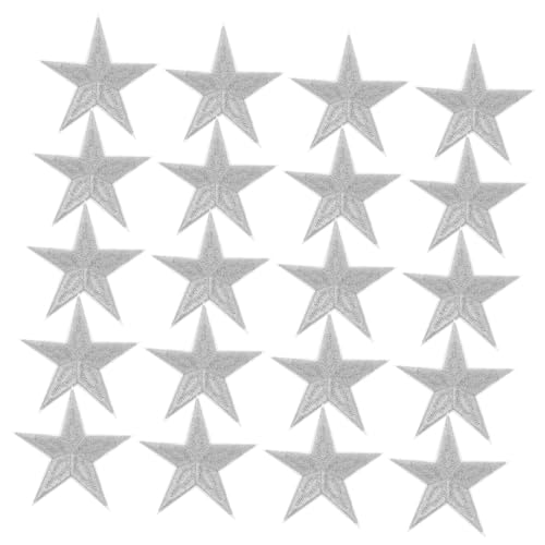 Homoyoyo 20 Stück Teiliges Stern Aufbügler Silber Bestickte Applikationen zum Aufnähen für Kleidung Hüte Jacken Strapazierfähige DIY Dekoration und Reparatur Homoyoyo 20 Stück Teiliges Stern Aufbügler Silber Bestickte Applikationen zum Aufnähen für Kleidung Hüte Jacken Strapazierfähige DIY Dekoration und Reparatur von Homoyoyo