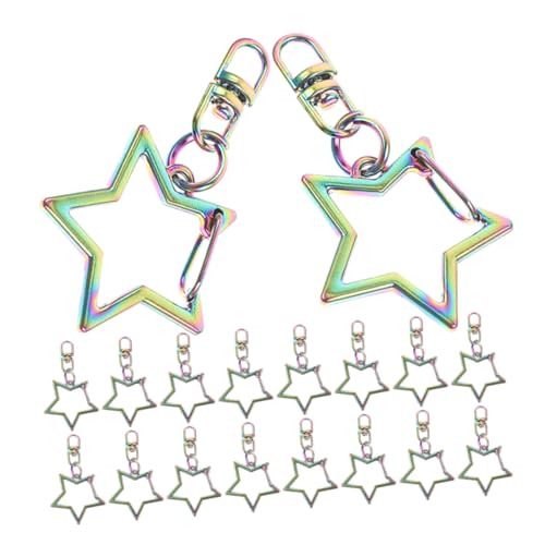 Homoyoyo 20 Stück Teiliges Stern Schlüsselanhänger Drehbarer Karabiner aus Zinklegierung Sicherer Verschluss Vielseitig für Rucksack DIY Schmuck und Lanyard Zubehör Bunter Fünfzackiger Homoyoyo 20 Stück Teiliges Stern Schlüsselanhänger Drehbarer Karabiner aus Zinklegierung Sicherer Verschluss Vielseitig für Rucksack DIY Schmuck und Lanyard Zubehör Bunter Fünfzackiger von Homoyoyo