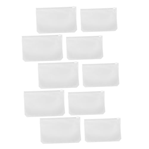 Homoyoyo 20 Stück Teiliges Transparente PVC Dokumententaschen mit Reißverschluss für Bürobedarf Aufbewahrung von Unterlagen und Schreibwaren von Homoyoyo
