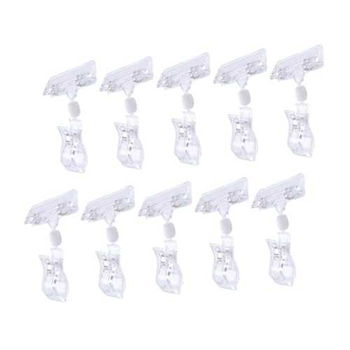 Homoyoyo 20 Stück Transparente Doppelseitige Preisschildhalter Clips Drehbar Klarer Etikettenhalter für Supermarkt Regal und Warenpräsentation Einfach zu Befestigen und Vielseitig Homoyoyo 20 Stück Transparente Doppelseitige Preisschildhalter Clips Drehbar Klarer Etikettenhalter für Supermarkt Regal und Warenpräsentation Einfach zu Befestigen und Vielseitig von Homoyoyo