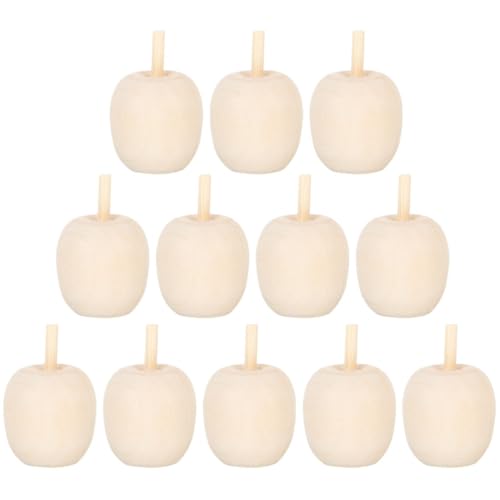 Homoyoyo 20 Stück Unlackierte Holzfrüchte für DIY Bastelprojekte Unfertige Holzfiguren zum Malen Kreative Bastelideen für Erwachsene von Homoyoyo
