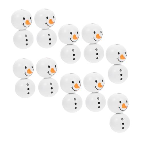 Homoyoyo 20 Stück Weihnachts Holzperlen Schneemann Motive Glatte Oberfläche Langlebige Holzspacer Charms für Diy Weihnachtsdeko Schmuckherstellung Bastelprojekte Geschenkidee Homoyoyo 20 Stück Weihnachts Holzperlen Schneemann Motive Glatte Oberfläche Langlebige Holzspacer Charms für Diy Weihnachtsdeko Schmuckherstellung Bastelprojekte Geschenkidee von Homoyoyo