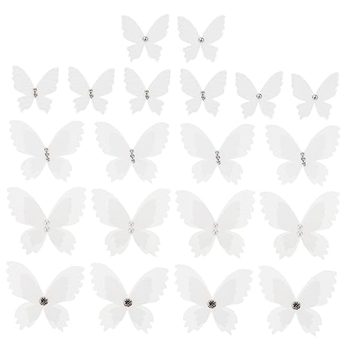 Homoyoyo 20 Stück Weiße Organza Schmetterling Applikationen mit Strass Doppellagige Bestickte Patches für Hochzeit Kleidung DIY Bastelarbeiten Dekorative Accessoires Homoyoyo 20 Stück Weiße Organza Schmetterling Applikationen mit Strass Doppellagige Bestickte Patches für Hochzeit Kleidung DIY Bastelarbeiten Dekorative Accessoires von Homoyoyo