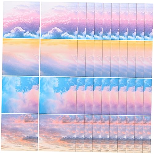 Homoyoyo 200 Blatt Doppelseitiges Origami Papier Farbenfrohes Faltpapier mit Sternenhimmel Muster Quadratische Bastelbögen für DIY Handwerk Scrapbooking Kindergarten und Schulprojekte von Homoyoyo