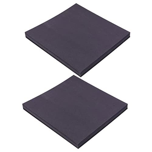 Homoyoyo 200 Blatt Doppelseitiges Origami Papier Quadratisches Bastelpapier für DIY und Kreative Projekte Schwarz für Handarbeiten Dekoration und Schulprojekte von Homoyoyo