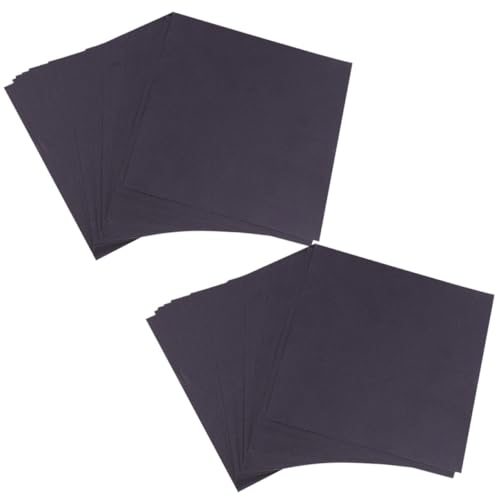 Homoyoyo 200 Blatt Origami Papier Doppelseitiges Faltpapier Schwarz für DIY Bastelprojekte und Kinderhandwerk für Faltkunst und Dekoration von Homoyoyo
