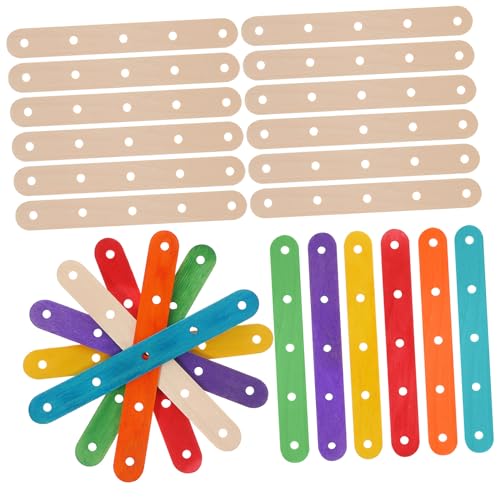 Homoyoyo 200 Stk. Holz Eisstiele mit Vorgebohrten Löchern Bunte und Unbehandelte Bastelstäbchen für DIY Handwerk Kreative Schulprojekte und Vielseitige Bastelaktivitäten Homoyoyo 200 Stk. Holz Eisstiele mit Vorgebohrten Löchern Bunte und Unbehandelte Bastelstäbchen für DIY Handwerk Kreative Schulprojekte und Vielseitige Bastelaktivitäten von Homoyoyo