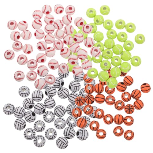 Homoyoyo 200 Stück Acryl Sportperlen Runde Tennis Basketball Softball Volleyball DIY Spacer Beads Leichtgewichtige Schmuck und Haar Accessoires für Handwerk und Bastelprojekte Homoyoyo 200 Stück Acryl Sportperlen Runde Tennis Basketball Softball Volleyball DIY Spacer Beads Leichtgewichtige Schmuck und Haar Accessoires für Handwerk und Bastelprojekte von Homoyoyo