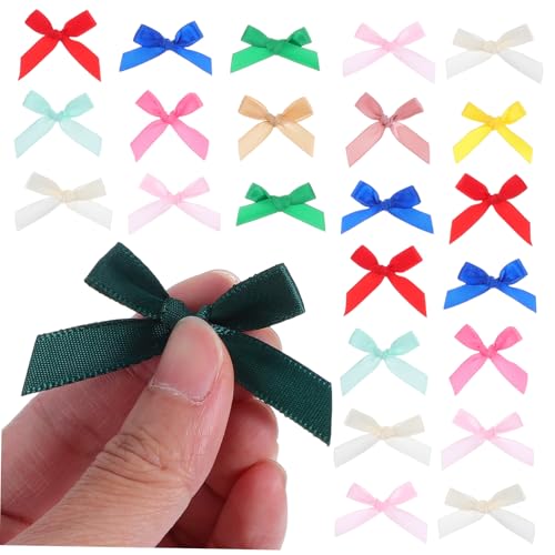 Homoyoyo 200 Stück Bandschleife Kleine Haarschleifen Für Mädchen Bogenzubehör Kleine Schleifen Zum Basteln Bogendekor Bögen Zum Basteln Bogen Machen Band Vorgebundene Schleifen Polyester von Homoyoyo