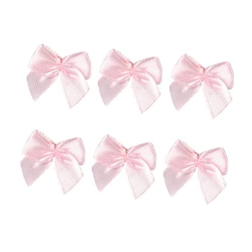 Homoyoyo 200 Stück Bandschleife Rosa Spitzenband Bögen Basteln Bänder zum Verpacken ribbon schienbeinschoner tape bandalette Geschenkschleifen Blumenzubehör aus Stoff Schleife selber machen von Homoyoyo
