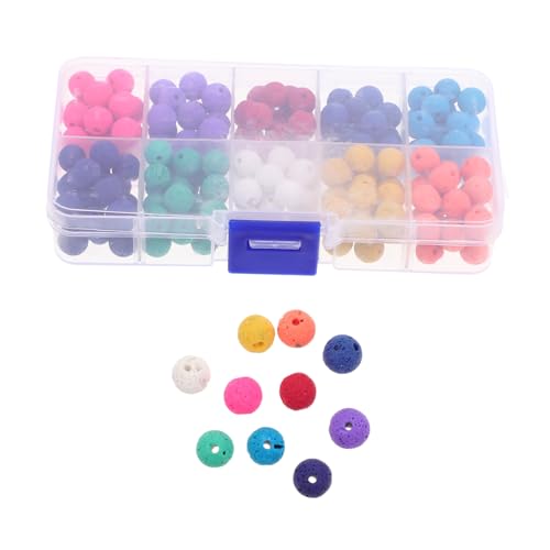Homoyoyo 200 Stück Bunte Vulkanische Naturstein Perlen DIY Schmuckherstellung Spacer Perlen für Halsketten Armbänder Anhänger Bastelperlen Homoyoyo 200 Stück Bunte Vulkanische Naturstein Perlen DIY Schmuckherstellung Spacer Perlen für Halsketten Armbänder Anhänger Bastelperlen von Homoyoyo