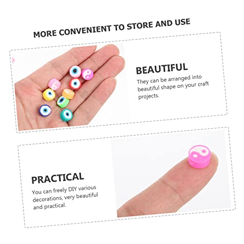Homoyoyo 200 Stück DIY Polymer Clay Spacer Perlen Armband und Halsketten Accessoires Glatte Oberfläche Vielseitig Einsetzbar für Schmuckherstellung und Kinderbasteln von Homoyoyo