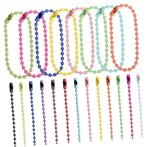 Homoyoyo 200 Stück Farbige Wellen Perlen Kette Kugelketten Halskette Kugelkette Schlüsselanhänger Schlüsselbundkette Perlen Schlüsselanhänger Perle Schlüsselanhänger Perlenketten Metall Homoyoyo 200 Stück Farbige Wellen Perlen Kette Kugelketten Halskette Kugelkette Schlüsselanhänger Schlüsselbundkette Perlen Schlüsselanhänger Perle Schlüsselanhänger Perlenketten Metall von Homoyoyo