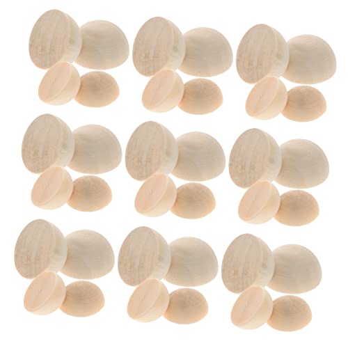Homoyoyo 200 Stück Halbrunde Holzperlen Naturbelassen Holz Halbperlen für DIY Schmuckherstellung Basteln Schmuck Zubehör Craft Supplies Homoyoyo 200 Stück Halbrunde Holzperlen Naturbelassen Holz Halbperlen für DIY Schmuckherstellung Basteln Schmuck Zubehör Craft Supplies von Homoyoyo