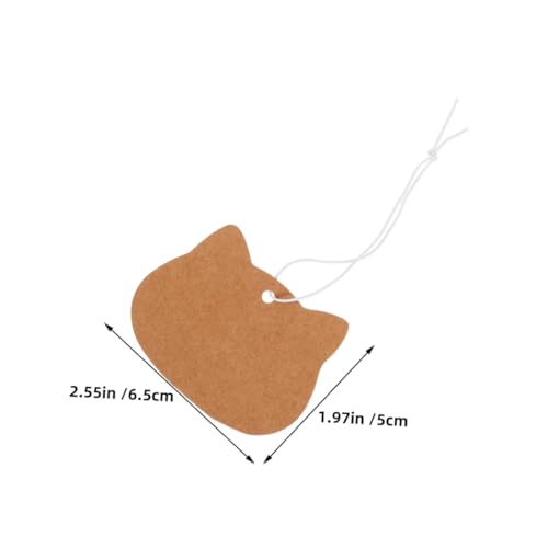 Homoyoyo 200 Stück Handgefertigtes Preisschild Größen -tags Für Kleidung Kleidungsetikett Beschreibbares Etikettenetikett Preisschilder Aus Kraft Kraftetiketten Kraftpapier Hellbraun von Homoyoyo