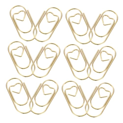 Homoyoyo 200 Stück Herzförmige Büroklammern aus Metall Süße Mini Papierklammern Gold für Dokumente Lesezeichen und Scrapbooking Vielseitig Einsetzbar für Büro und Schule Homoyoyo 200 Stück Herzförmige Büroklammern aus Metall Süße Mini Papierklammern Gold für Dokumente Lesezeichen und Scrapbooking Vielseitig Einsetzbar für Büro und Schule von Homoyoyo