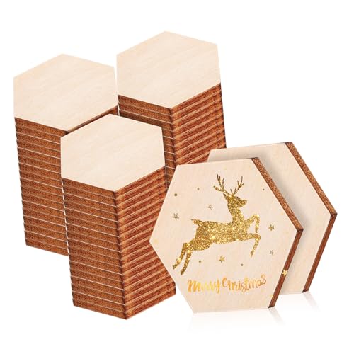 Homoyoyo 200 Stück Hexagon Holzscheiben aus Robustem Buchenholz Unbehandelte Kleine Holzplättchen zum Basteln Bemalen und Weihnachtsdeko Vielseitige DIY Holzteile für Kreative Homoyoyo 200 Stück Hexagon Holzscheiben aus Robustem Buchenholz Unbehandelte Kleine Holzplättchen zum Basteln Bemalen und Weihnachtsdeko Vielseitige DIY Holzteile für Kreative von Homoyoyo