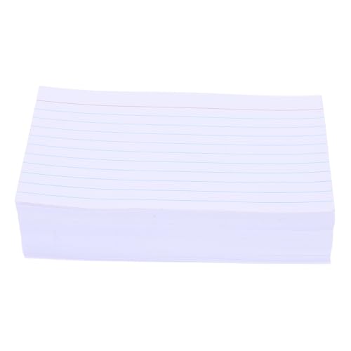 Homoyoyo 200 Stück Karteikarte Notizkarten leer tragbare Flash-Karten Karteikarten lernen Karteikartenbuch Blanker Notizblock Memo-Karte linierte Karteikarten Lernkarten Papier von Homoyoyo