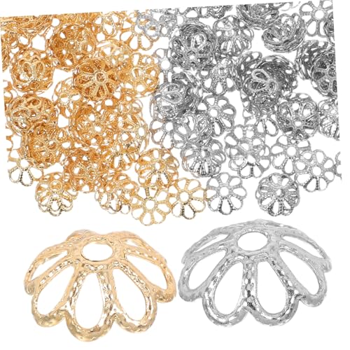 Homoyoyo 200 Stück Metall Blüten Perlenkappen Spacer Schmuckzubehör für Armband Halskette Diy Schmuckherstellung mit Hohlem Blumenmuster Robust Langlebig Homoyoyo 200 Stück Metall Blüten Perlenkappen Spacer Schmuckzubehör für Armband Halskette Diy Schmuckherstellung mit Hohlem Blumenmuster Robust Langlebig von Homoyoyo