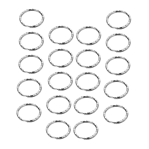 Homoyoyo 200 Stück Metall Schlüsselringe Spalt Ringe für DIY Schlüsselanhänger Robuste Rostfreie Schlüsselringe für Bastelbedarf und Schlüsselorganisation von Homoyoyo