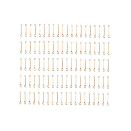 Homoyoyo 200 Stück Ohrring Verbindungselemente Zubehör für Damen Dekorative Earring Zubehör Gold für DIY Schmuckgestaltung von Homoyoyo