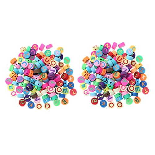Homoyoyo 200 Stück Polymer Clay Buchstabenperlen DIY Schmuckperlen zum Auffädeln für Armbänder und Halsketten Bastelperlen Charms Zubehör zum Schmuckherstellen Homoyoyo 200 Stück Polymer Clay Buchstabenperlen DIY Schmuckperlen zum Auffädeln für Armbänder und Halsketten Bastelperlen Charms Zubehör zum Schmuckherstellen von Homoyoyo