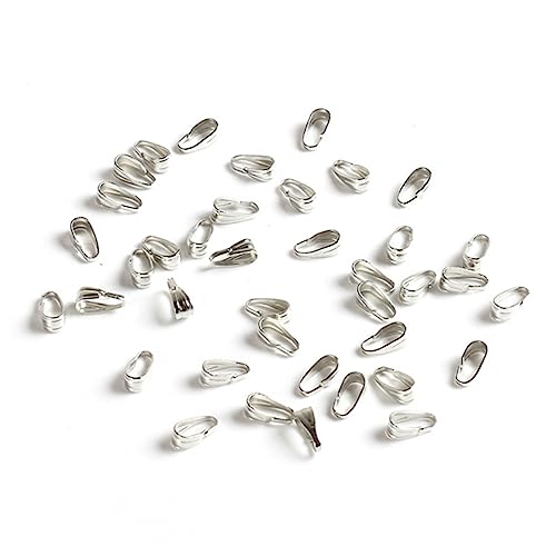 Homoyoyo 200 Stück Schmuckverschluss Metall Kettenverbinder Silber DIY Anhänger Klemmverschluss für Halsketten Armbänder Schmuckherstellung Zubehör Homoyoyo 200 Stück Schmuckverschluss Metall Kettenverbinder Silber DIY Anhänger Klemmverschluss für Halsketten Armbänder Schmuckherstellung Zubehör von Homoyoyo