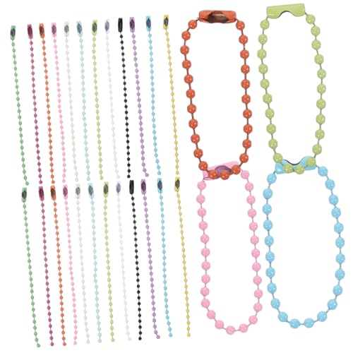 Homoyoyo 200 Stück Teiliges Buntes Kugelketten Kleine Dekorative Perlenketten Vielseitig für Schlüsselanhänger Anhänger Schmuck DIY Zubehör Homoyoyo 200 Stück Teiliges Buntes Kugelketten Kleine Dekorative Perlenketten Vielseitig für Schlüsselanhänger Anhänger Schmuck DIY Zubehör von Homoyoyo