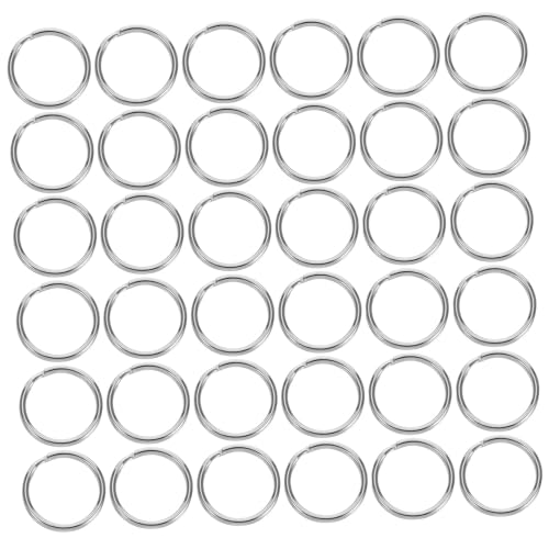 Homoyoyo 200 Stück Teiliges Schlüsselringe Rundspaltringe Faderesistent Single Ring Design Praktisch für Diy Bastelprojekte Schlüsselorganisation Zuhause und Auto von Homoyoyo
