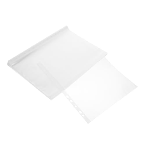 Homoyoyo 200 Stück Transparent Dokumententaschen Klarsichthüllen Wasserfest Praktische Ordner für Papiere Mit Glatten Kanten und Fächern für Büro und Schule von Homoyoyo