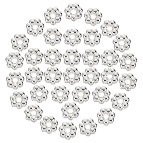 Homoyoyo 2000 Stück Blütenförmige Abs Kunststoffperlen Silberfarben DIY Schmuck Bastelperlen für Armbänder Halsketten Kleidung Dekoration Handarbeit Zubehör Homoyoyo 2000 Stück Blütenförmige Abs Kunststoffperlen Silberfarben DIY Schmuck Bastelperlen für Armbänder Halsketten Kleidung Dekoration Handarbeit Zubehör von Homoyoyo