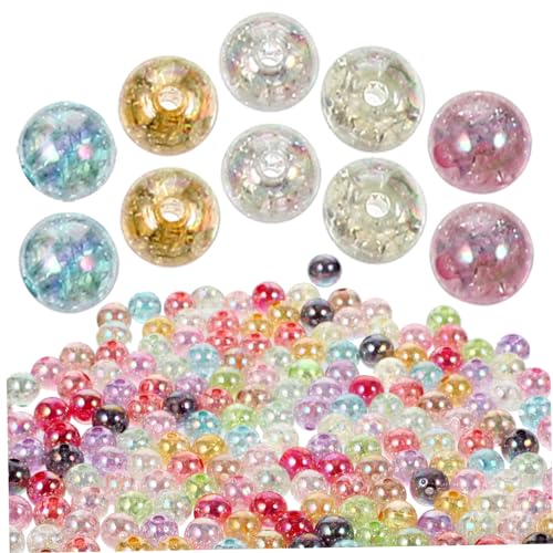 Homoyoyo 200Stücke Bunte Acrylperlen Runde Schmuckperlen für DIY Armbänder Dekorative Bastelperlen mit Bastelmaterialien für Kreative Projekte Homoyoyo 200Stücke Bunte Acrylperlen Runde Schmuckperlen für DIY Armbänder Dekorative Bastelperlen mit Bastelmaterialien für Kreative Projekte von Homoyoyo