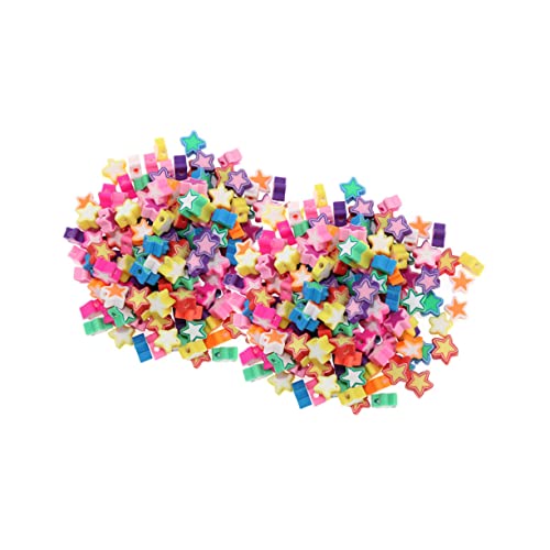 Homoyoyo 200Stücke DIY Perlen Sternabstandshalterperlen Polymer für Armbänder Vielseitig Einsetzbar für Schmuckdesign von Homoyoyo