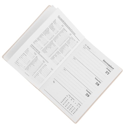 Homoyoyo 2025 Mini-planer Täglich Kalender Notizbilder Schulplaner Monatlich Reisender Planen Agenda Wochenplaner Terminplaner Notizblock Wöchentlich Student Hausaufgabenplaner Papier von Homoyoyo