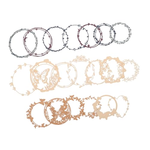 Homoyoyo 20Blatt Dekorative Papierausschnitte für Scrapbooking Herzausschnitt und Blumen Design für Kreative Planer Dekoration DIY Karten und Journaling Vielseitige von Homoyoyo