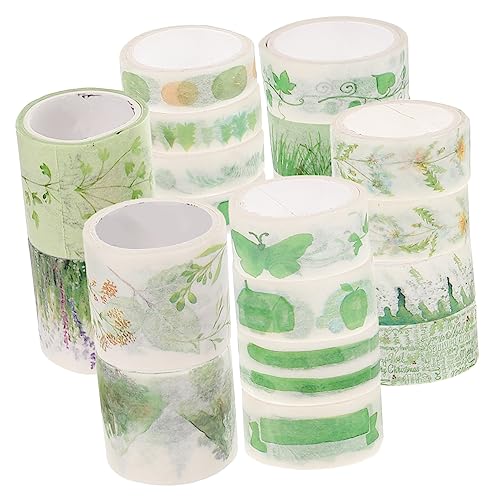Homoyoyo 20Rollen DIY Washi Tape Set Goldfolie Buntes Maskierungsband für Scrapbooking Handbuchdekoration und Kreative Projekte Hochwertige Leicht Zuschneidbare Klebebänder von Homoyoyo