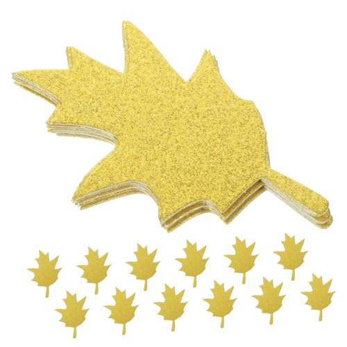 Homoyoyo 20Stücke Ahornblätter Glitzerpapier Ausschnitte Herbstliche Dekoration Für Bastelprojekte Geschenkverpackungen Und Thanksgiving Feiern Glänzende Goldene Blattformen Homoyoyo 20Stücke Ahornblätter Glitzerpapier Ausschnitte Herbstliche Dekoration Für Bastelprojekte Geschenkverpackungen Und Thanksgiving Feiern Glänzende Goldene Blattformen von Homoyoyo