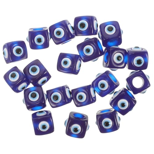 Homoyoyo 20Stücke DIY Augapfel Charms Perlen Handgefertigte Kunststoffperlen für Schmuckherstellung Würfelförmige Bastelperlen für Kreative Projekte und Homoyoyo 20Stücke DIY Augapfel Charms Perlen Handgefertigte Kunststoffperlen für Schmuckherstellung Würfelförmige Bastelperlen für Kreative Projekte und von Homoyoyo