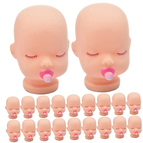 Homoyoyo 20Stücke DIY Puppenköpfe Handgefertigte Schlüsselanhänger Weiche Puppenfiguren für Bastelprojekte für Kreative Geschenkideen und Dekoration von Homoyoyo